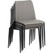 Renee Dillon Stratus / Dillon Black Stackable Dining Chair, Set Of 2